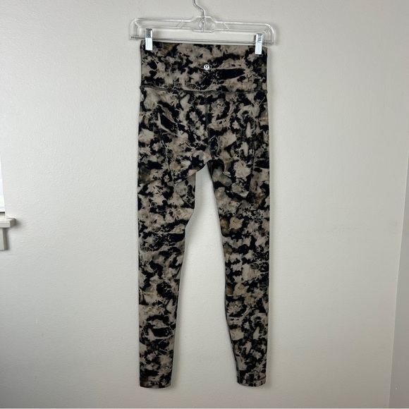 Lululemon Wunder Train High-Rise Tight 28” Dispersed Light Raw Linen Multi - Picture 3 of 4